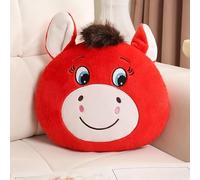 Genérico Year of The Horse 2026 Plush Pillow,Funny Smiling/Crying Horse Plush Figurine,Chinese Lunar New Year Mascot Zodiac Ornament,Cute Pony Sofa Throw Cushion,for Couch,Bedroom,Car