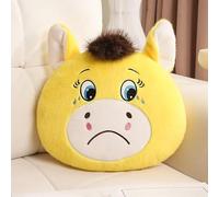 Genérico Year of The Horse 2026 Plush Pillow,Funny Smiling/Crying Horse Plush Figurine,Chinese Lunar New Year Mascot Zodiac Ornament,Cute Pony Sofa Throw Cushion,for Couch,Bedroom,Car