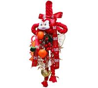 Genérico Year of the Horse Chinese Knot - 49×19cm Spring Festival Door Hanging | 2026 New Year Background Wall Decor | Nylon Rope Paper PP Pendant | DIY Semi-Finished Entrance Living Room Ornament