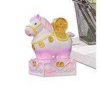 Genérico Year of The Horse Figurine - Resin Sculpture | Good Luck Horse Figurine with Jade Seal Design, Perfect for Lunar New Year Celebration, Home, Desk, Car Dashboard, or Festive Display and Decor