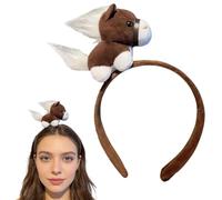 Genérico Year Of The Horse Hair Hoop, New Years Eve Headband for Adults, Cute Playful Plush Pony Hairband for Family Photos Festival