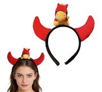 Genérico Year Of The Horse Hair Hoop, New Years Eve Headband for Adults, Cute Playful Plush Pony Hairband for Family Photos Festival