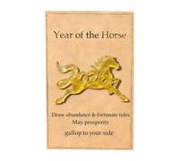 Genérico Year of the Horse Hug, 2D Acrylic Inspirational Souvenir Card with Motivational Horse Design for Kids, Teens, Adults, Home, Travel, Work, Study
