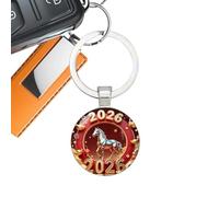 Genérico Year Of The Horse Keychain - 2D Backpack Pendants, Chinese New Year Car Ornament, Horse Lucky Charm For Kids Collectors Students Animal Lovers Tourists | Birthday Party Favor Travel Souvenir
