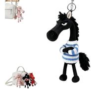 Genérico Year of The Horse Lucky Mascot - New Year Good Luck 2026, Soft Horse Plush Pendant for Backpack Purse and Bag, Key (1PCS-G)
