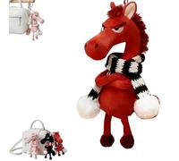 Genérico Year of The Horse Lucky Mascot - New Year Good Luck 2026, Soft Horse Plush Pendant for Backpack Purse and Bag, Key (1PCS-F)