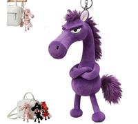 Genérico Year of The Horse Lucky Mascot - New Year Good Luck 2026, Soft Horse Plush Pendant for Backpack Purse and Bag, Key (1PCS-C)