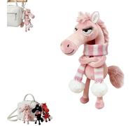 Genérico Year of The Horse Lucky Mascot - New Year Good Luck 2026, Soft Horse Plush Pendant for Backpack Purse and Bag, Key (1PCS-E)