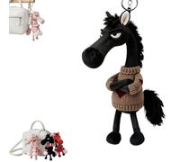 Genérico Year of The Horse Lucky Mascot - New Year Good Luck 2026, Soft Horse Plush Pendant for Backpack Purse and Bag, Key (1PCS-H)