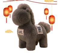 Genérico Year of The Horse Plush 25cm, Soft Lunar New Year Toy, Soft Doll for Adults, Collectors, Bedroom, Study, Children’s Room, Car, Sofa, Bed, Nursery, Travel, Birthday, Bedtime