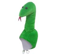 Genérico Year of the Snake Hat, 58cm New Year Costume, Soft Green Gold Snake Inspired Festival Dress Up Hat with Fleece Design, Durable Party Accessory with Cute 3d Style Finish, for Events Use