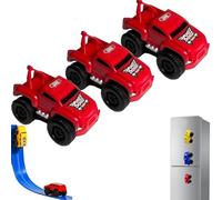 Genérico Yearpilrim Magnetic Wall Climbing Toy Car, Cars That Drive on Walls & Ceiling, Pull-Back Inertial Climbing Toys Car (Red*3)