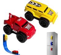 Genérico Yearpilrim Magnetic Wall Climbing Toy Car, Cars That Drive on Walls & Ceiling, Pull-Back Inertial Climbing Toys Car (Red+Yellow)