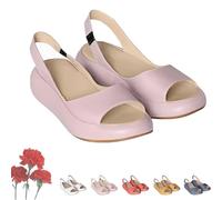Genérico Yifare Sandals for Women, Yifare Comfy Flat Sandals, women's Ultra-Comforty Flat sandals (Pink,36)