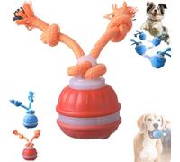 Genérico Yobensun Dog Toy, Automatic Motion Activated Rolling Smart Jumping Ball, Rechargeable Automatic, 3 Speed Modes, with Sound Effects and Obstacle Avoidance for Small Medium Dog (Orange)