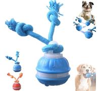 Genérico Yobensun Dog Toy, Automatic Motion Activated Rolling Smart Jumping Ball, Rechargeable Automatic, 3 Speed Modes, with Sound Effects and Obstacle Avoidance for Small Medium Dog (Blue)