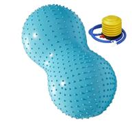 Genérico Yoga Ball - 45x90cm Groundnut Shape Fitness Ball | Exercise Balls with Air Pump | Anti-Burst Training Tool | Pilates Workout Core Strength | Pregnancy Support, Balance, Stretching