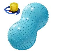 Generico Yoga Ball - PVC Groundnut Shape 90 cm, Workout Ball, Stability Balance | Air Pump Included, Sensory Massage Balls, Pilates Balls For Home Workout, Office, Pregnancy, Kids, Women Fitness
