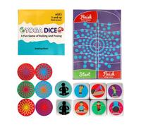 Genérico Yoga Dice, Accessories Fun, Flow Variety Pose Randomizer Group Engagement Portable Game Foam Blocks, Educational Workout for Beginner, Kids, Family, Friends, Home, Valentine's Day