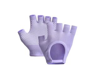 Genérico Yoga Gloves - Fingerless Exercise Mittens | Non Slip Gym Gloves Weight Lifting Mittens For Enthusiasts Beginners Professionals Women Ladies Wives Mothers Athletes Home Gym Studio