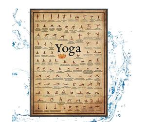 Genérico Yoga Poses Chart | Yoga Positions For Full Body Workout, Long-Lasting and Reliable Gym Position Chart Various-Scenario Suitable For Lovers To Increase Flexibility and Relax Body & Mind