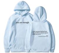 Genérico You Are Enough Hoodie, Dear Person Behind Me' Hoodie, Dear Person Behind Me Sweatshirt (Color-B,10XL)