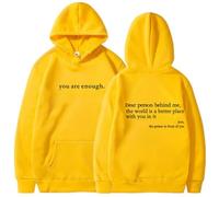 Genérico You Are Enough Hoodie, Dear Person Behind Me' Hoodie, Dear Person Behind Me Sweatshirt (Color-C,3XL)