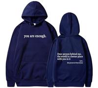 Genérico You Are Enough Hoodie, Dear Person Behind Me' Hoodie, Dear Person Behind Me Sweatshirt (Color-G,5XL)