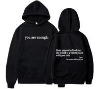 Genérico You Are Enough Hoodie, Dear Person Behind Me' Hoodie, Dear Person Behind Me Sweatshirt (Color-L,4XL)