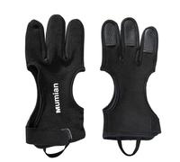 Genérico Youth Archery Glove - Polyester Spandex Leather Flexible Archery Glove Design | 3 Fingers Hand Gloove Protector Material | Archerry Finger Guards For Target Practice, Training