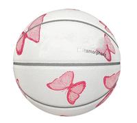 Generico Youth Basketball, Lightweight Sports Ball with Butterfly Design, 24.5cm/9.65 Inches Portable Training Equipment, Reusable Practice Tool, for School Class Use, Gym or Competition