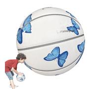 Generico Youth Basketball, Lightweight Sports Ball with Butterfly Design, 24.5cm/9.65 Inches Portable Training Equipment, Reusable Practice Tool, for School Class Use, Gym or Competition