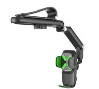 Genérico Yoyoway 360 Car Phone Holder, 1080 Multi Function Sun Visor Universal 360 Phone Holder, Rotatable and Retractable, with Most Cell Phones (Green)