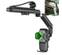 Genérico Yoyoway 360 Car Phone Holder, Yoyoway 1080° Multifunctional Sun Visor 360 Phone Holder, Rotatable and Retractable for Any Scene (Green2)