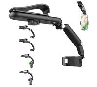 Genérico Yoyoway 360 Car Phone Holder, Yoyoway 1080° Multifunctional Sun Visor 360 Phone Holder, Rotatable and Retractable (Black-B)