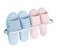 Genérico Zapatero de Pared - Almacenamiento de Zapatos de Aluminio Espacial | Estante Moderno No Perforado, Organización De Ventilación para Zapatos, Bufandas Y Ahorro De Espacios Pequeños En El Piso