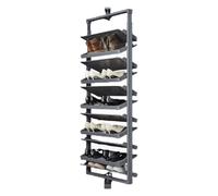 Genérico Zapatero extraíble Giratorio apilable, Armario de Almacenamiento Vertical extraíble, Organizador de estantes Ajustable, Zapatero extraíble Ajustable, Organizador Vertical de Metal de 14 nive