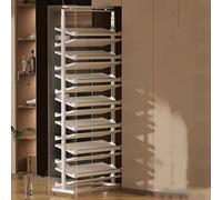 Genérico Zapatero extraíble Giratorio apilable, Organizador Vertical de Almacenamiento extraíble, Estante Ajustable, Zapatero extraíble Ajustable de 17 Niveles, Organizador Vertical, Estante metálico