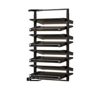 Genérico Zapatero Giratorio, Armario Zapatero Multinivel De Montaje Lateral A 90°,Estante Almacenamiento Vertical, For La Entrada del Guardarropa,Ahorra Espacio(8 Tier)