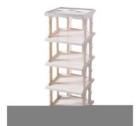 Genérico Zapatero Plegable: Organizador pequeño de 3 y 5 Niveles para Ahorrar Espacio, Soporte de Almacenamiento portátil de PP para Zapatillas, Estante Vertical Estrecho para Zapatos para Entrada,