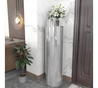 Genérico Zapatero Redondo Giratorio De 360° Armario CilíNdrico para Zapatos Estante De Metal Entrada Y Pasillo Zapatero Giratorio De 360 Grados Armario Organizador Circular (Plateado, 120 * 33cm)