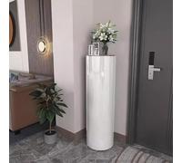 Genérico Zapatero Redondo Giratorio De 360° Armario CilíNdrico para Zapatos Estante De Metal Entrada Y Pasillo Zapatero Giratorio De 360 Grados Armario Organizador Circular (Blanco, 105 * 33cm)