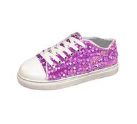 Genérico Zapatillas Brillantes Mujer Zapatos Fiesta Cómodos Planos Low Top Tela Multicolor Tallas 36-43 con Destellos de diseño sin Cordones para un Calzado cómodo Ideal Uso Diario Caminar