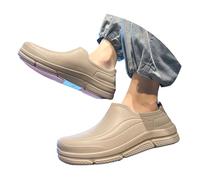 Genérico Zapatillas Casa Hombre Verano Zapatos de Chef para Hombre con Diseño Moderno y Versátil para Uso en Exteriores y Actividades Profesionales (Khaki, 39)