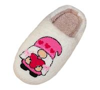Genérico Zapatillas Casa Mujer,DíA De San ValentíN Pareja Invierno Amor AlgodóN Zapatillas Interior Felpa Caliente Zapatillas (38)