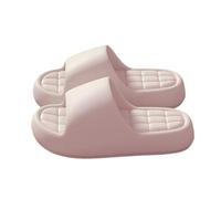 Genérico zapatillas casa mujer verano,chanclas dedo mujer,Women's Round Head Thick Bottom Hollow Out Wear Clip Toe Thick Bottom Slope Heel Slippers Hotel (Pink, 38)