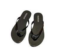 Genérico Zapatillas Casa Mujer VeranoSandalias planas de moda para mujer estilo casual verano cómodas ligeras uso diario (Black, 42)