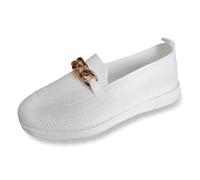 Genérico Zapatillas CóModas Mujer - Zapatos Casuales De Malla De Color SóLido De Moda para Mujer Zapatos CóModos Y Transpirables Sandalia Transparente Plana