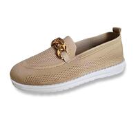 Genérico Zapatillas CóModas Mujer - Zapatos Casuales De Malla De Color SóLido De Moda para Mujer Zapatos CóModos Y Transpirables Sandalia Transparente Plana