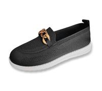 Genérico Zapatillas CóModas Mujer - Zapatos Casuales De Malla De Color SóLido De Moda para Mujer Zapatos CóModos Y Transpirables Sandalia Transparente Plana